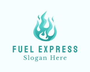 Blue Propane Fire Gas  logo