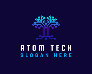 Technology Tree Connection logo design