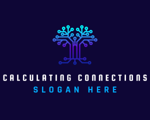 Technology Tree Connection logo design