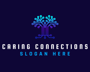 Technology Tree Connection logo design