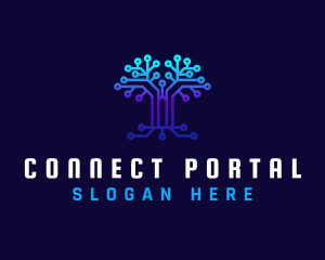 Technology Tree Connection logo design