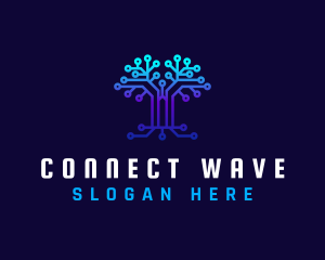 Technology Tree Connection logo design