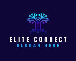 Technology Tree Connection logo design