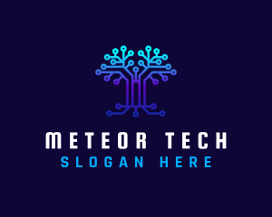 Technology Tree Connection logo design