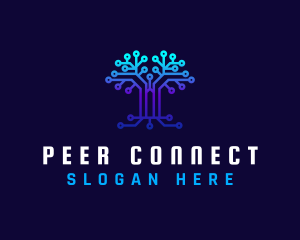 Technology Tree Connection logo design