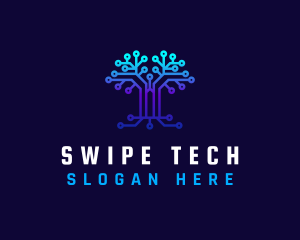 Technology Tree Connection logo design