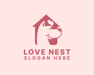 Pet Dog Love Shelter logo design