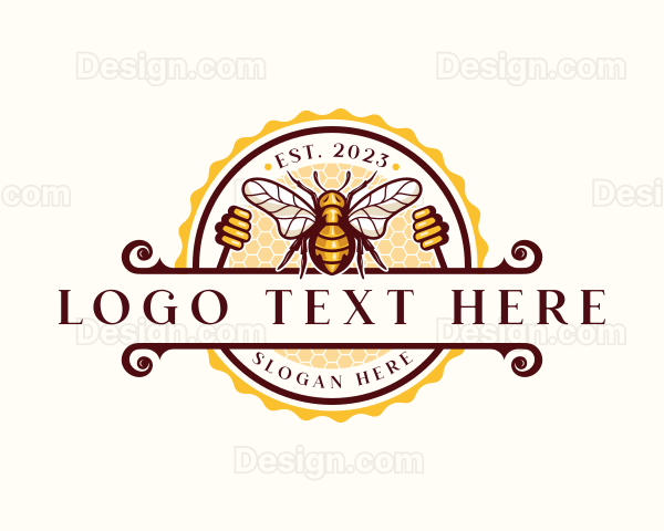 Bee Hive Honey Logo