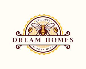 Bee Hive Honey Logo