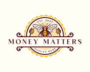 Bee Hive Honey Logo