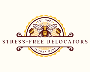 Bee Hive Honey Logo