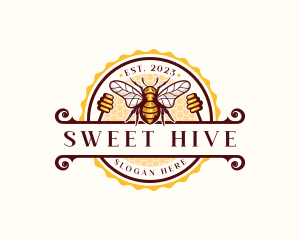 Bee Hive Honey logo design