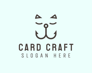 Catfish Cat Hook logo design