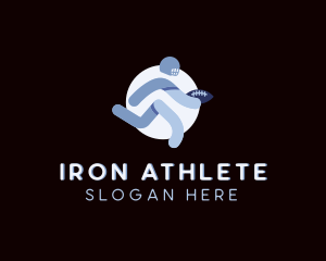 Gridiron Football Athlete logo design