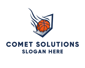 Basketball Comet Ball logo design