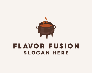 Soup Sauce Cauldron Pot logo design