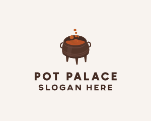 Soup Sauce Cauldron Pot logo design