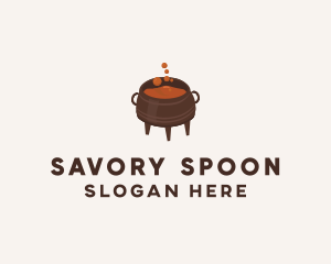 Soup Sauce Cauldron Pot logo design