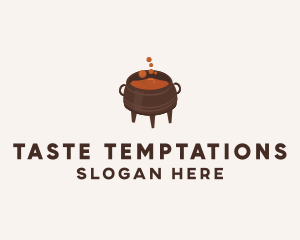 Soup Sauce Cauldron Pot logo design