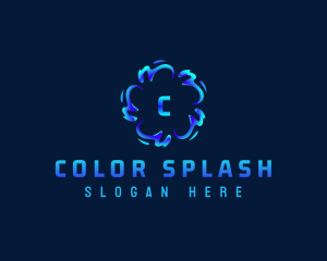 Water Splash Waves logo design