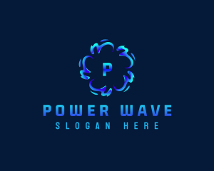 Water Splash Waves logo design