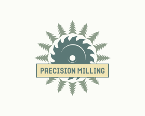 Tree Circular Saw logo design