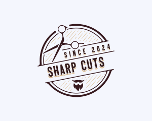 Barber Grooming Hairstyling logo design