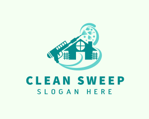 House Cleaning Pressure Washer  logo design