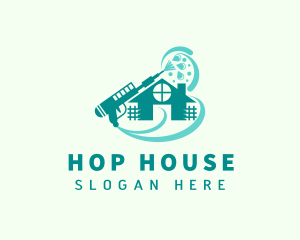 House Cleaning Pressure Washer  logo design