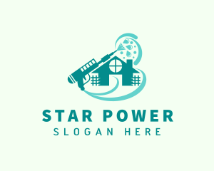 House Cleaning Pressure Washer  logo design