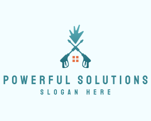 Water House Power Washer logo design