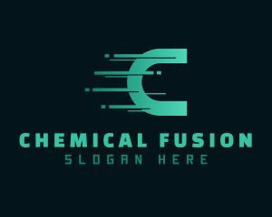 Digital Tech Letter C logo design