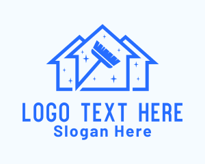 House Cleaning Cleaner Logo