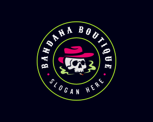 Skull Smoking Tobacco logo