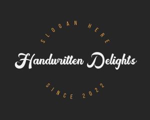 Handwritten Cursive Startup logo design