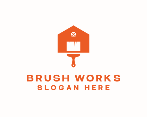 Paint Brush Barn logo design