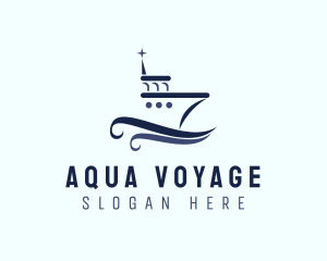 Ship Boat Seaport logo design