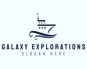 Ship Boat Seaport logo design