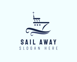 Ship Boat Seaport logo design