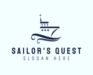 Ship Boat Seaport logo design