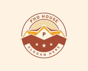 House Residence Shelter logo design