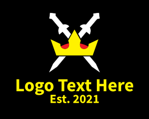 King - Royal Knight Sword logo design