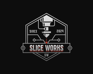 Metalworks Laser Engraving logo design