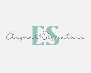 Feminine Signature Fashion Cosmetics logo design