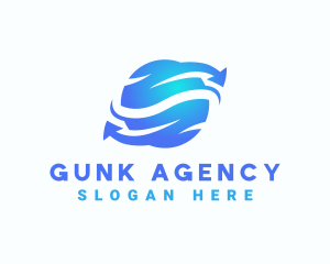 Global Arrow Agency logo design