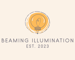 Sketch Light Bulb  logo design