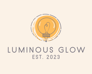 Sketch Light Bulb  logo design