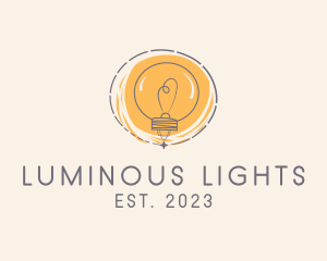 Sketch Light Bulb  logo design