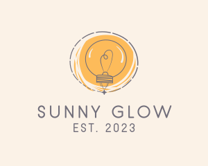 Sketch Light Bulb  logo design