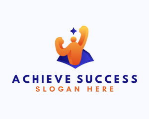 Human Achievement Success logo design